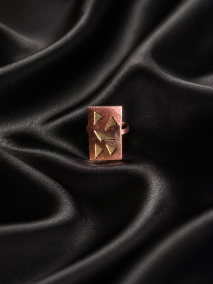 Ivanshika Copper & Brass Finger Ring