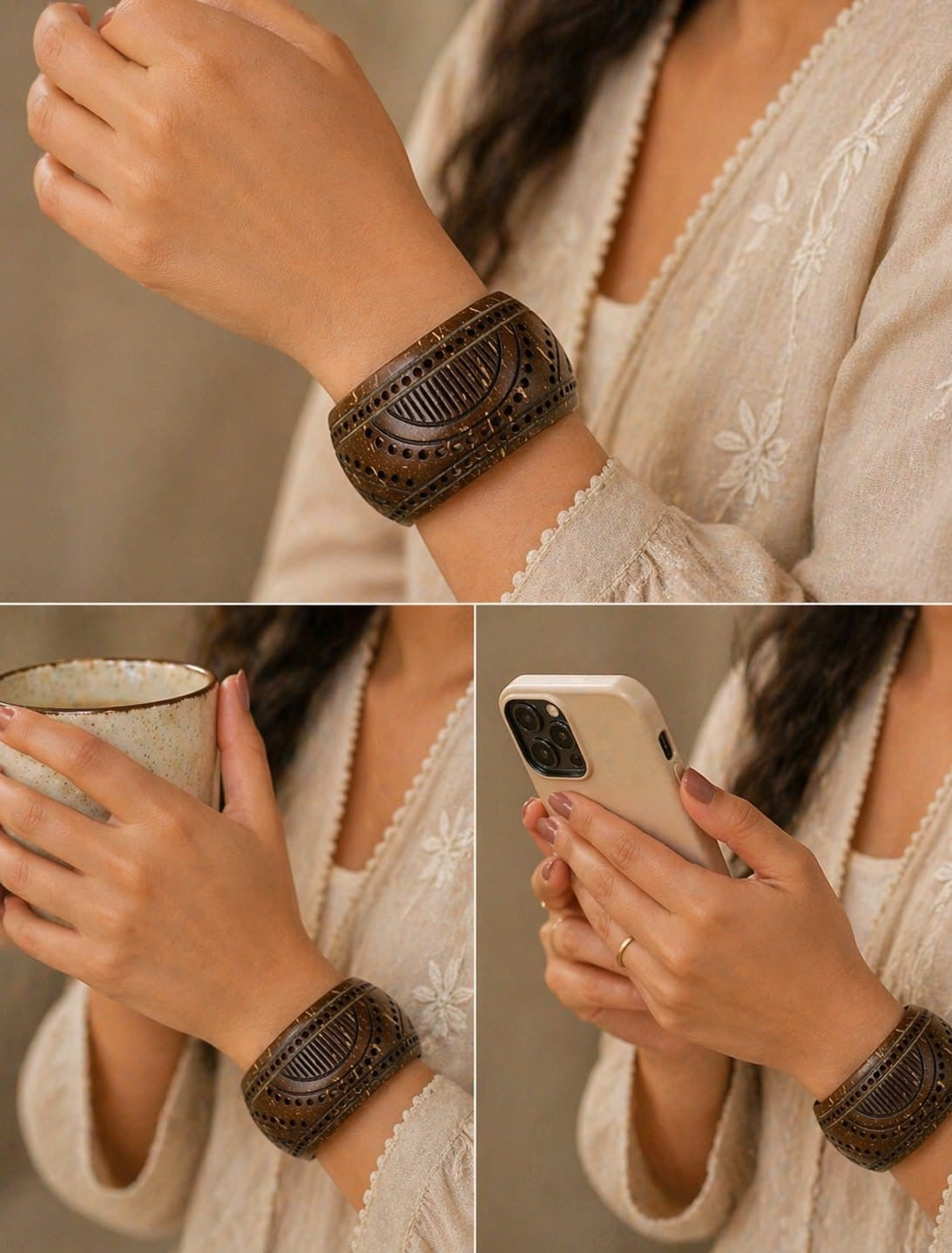 Noya Coco Shell Bangle