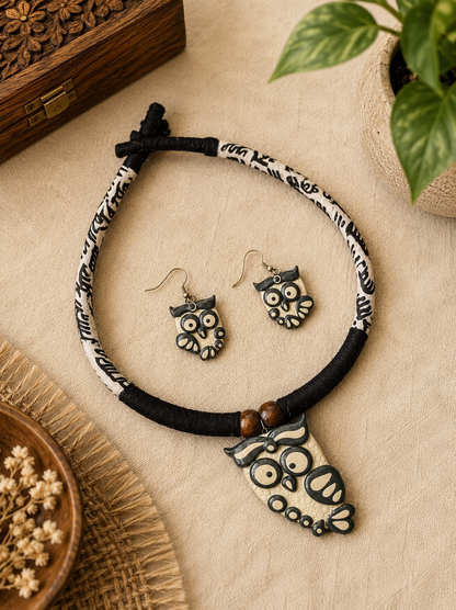 Bamby Poly Ceramic Necklace & Earring set
