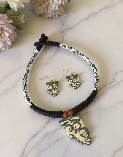 Bamby Poly Ceramic Necklace & Earring set