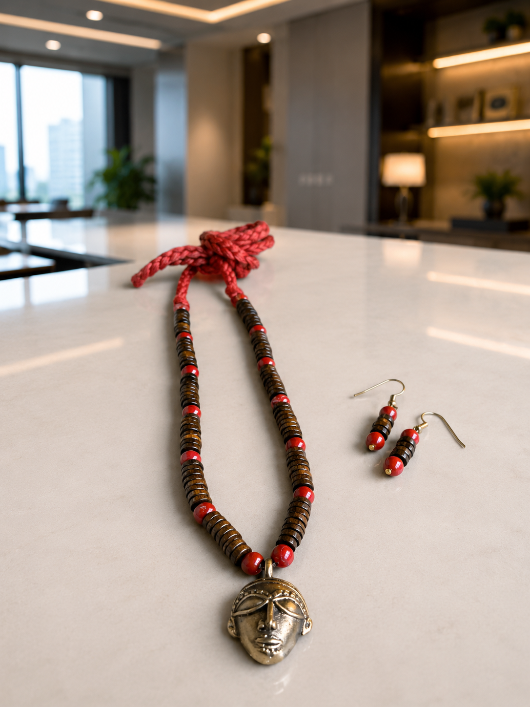 Bhavika Tribal Dokra Pendant