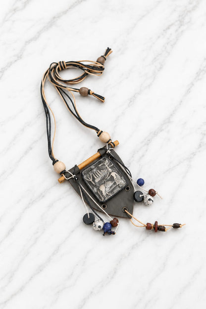 Chitra Harappan Motif Ceramic Necklace