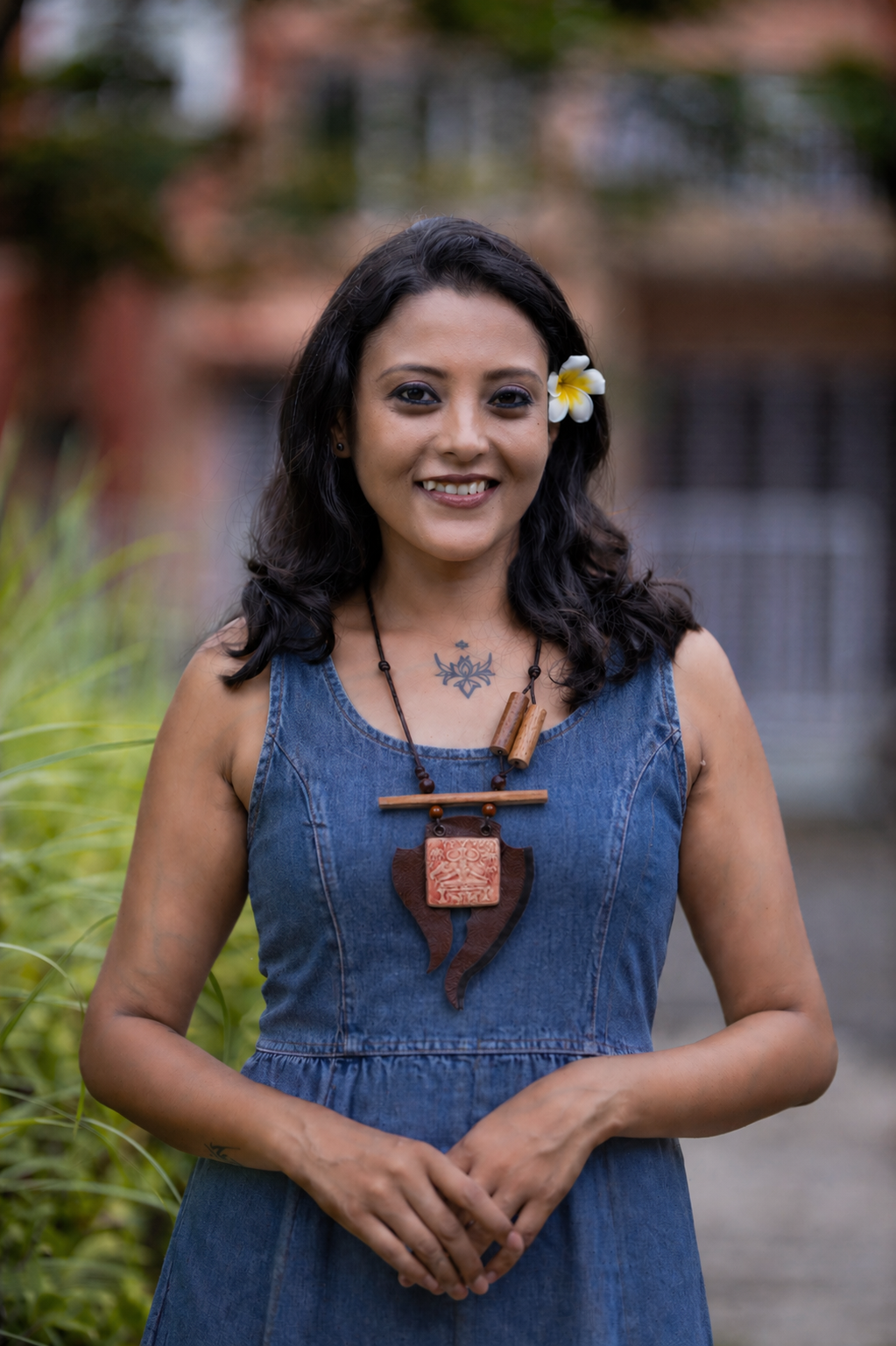 Ila Harappan Motif Ceramic Necklace