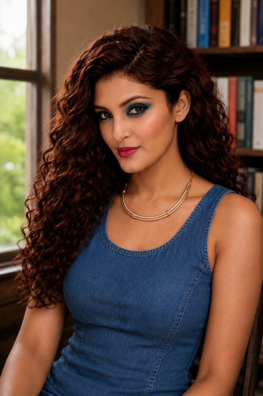 Shaivi Copper &  Brass Hasli Necklace