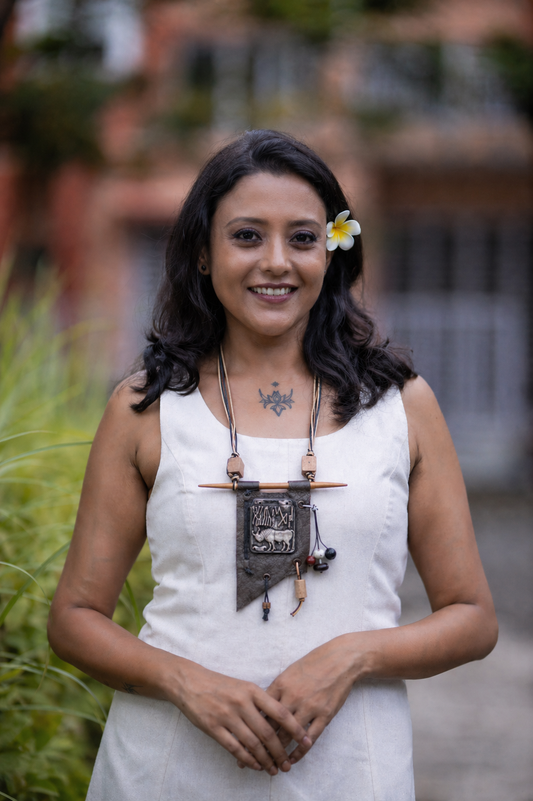 Nalini Harappan Motif Ceramic Necklace