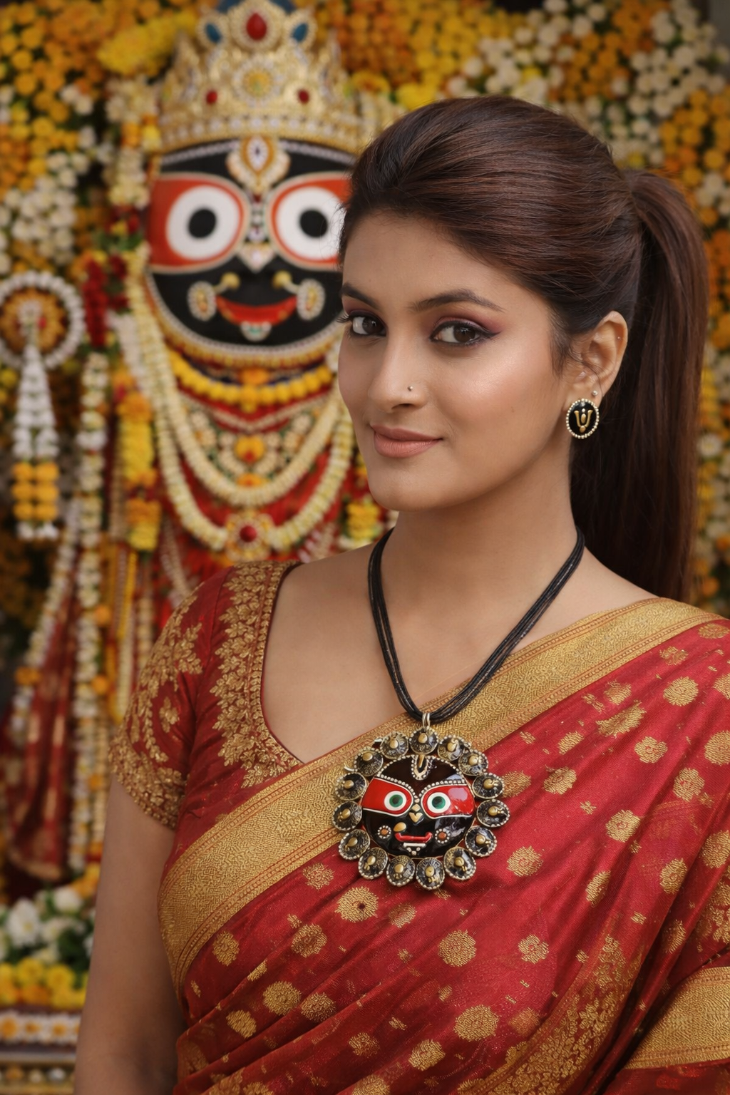 Jashwi Jagannatha Coco Shell Necklace & Earring set