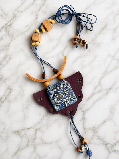 Lavana Harappan Motif Ceramic Necklace