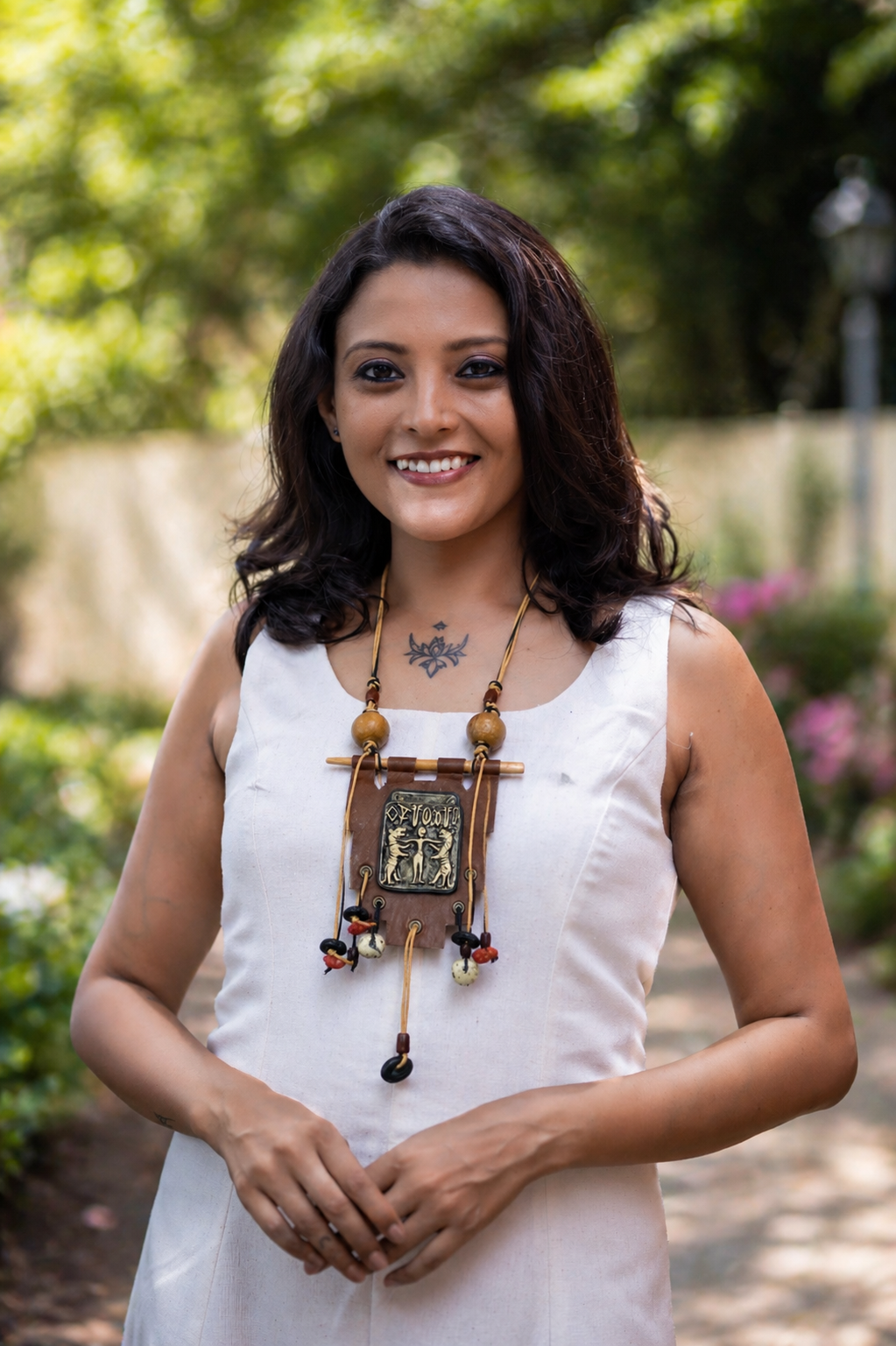 Ira Harappan Motif Ceramic Necklace