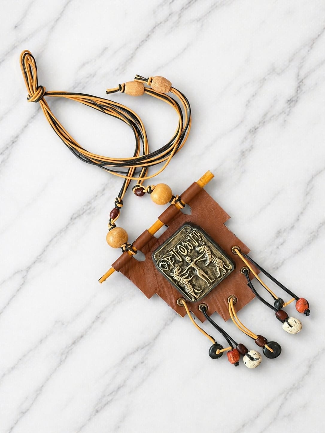 Ira Harappan Motif Ceramic Necklace