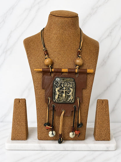 Ira Harappan Motif Ceramic Necklace