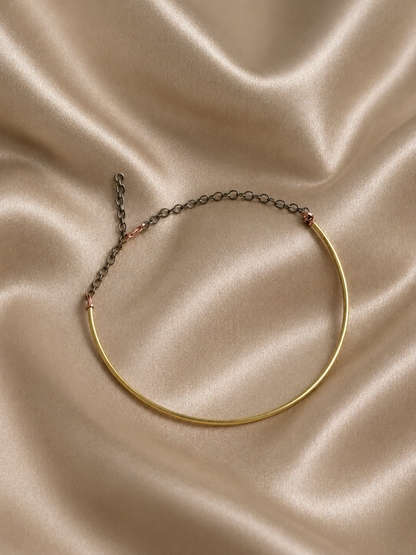 Samiksha Brass Hasli Necklace