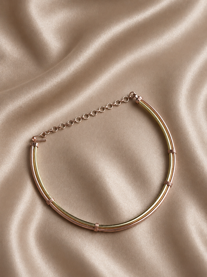 Shaivi Copper &  Brass Hasli Necklace
