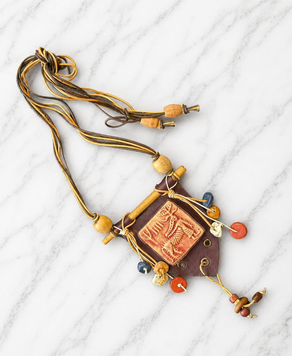 Chhavi Harappan Motif Ceramic Necklace