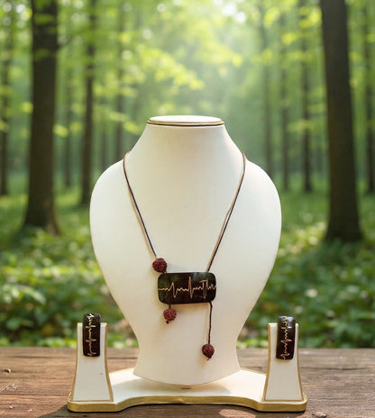 Risha Coco Shell Necklace & Earring set