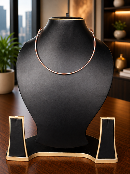 Shivika Copper Hasli Necklace