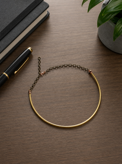 Samiksha Brass Hasli Necklace
