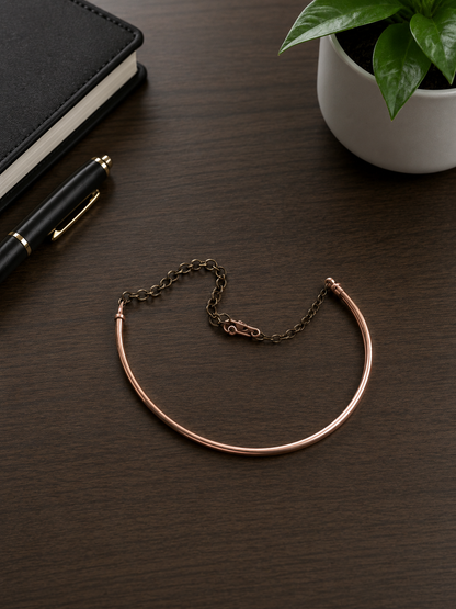 Shivika Copper Hasli Necklace