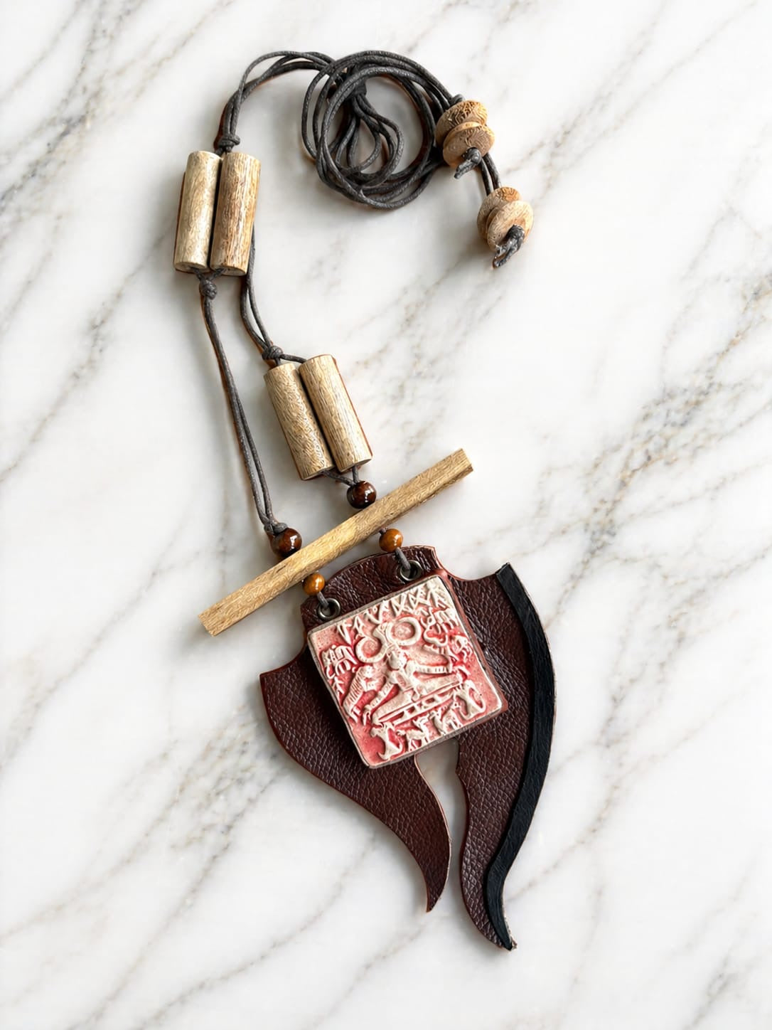 Ila Harappan Motif Ceramic Necklace