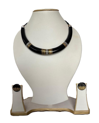 Maanya Clay Necklace & Earring set