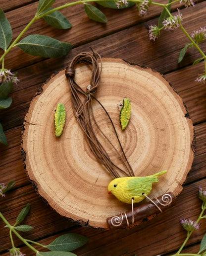 Pranshi Clay Necklace & Earring set