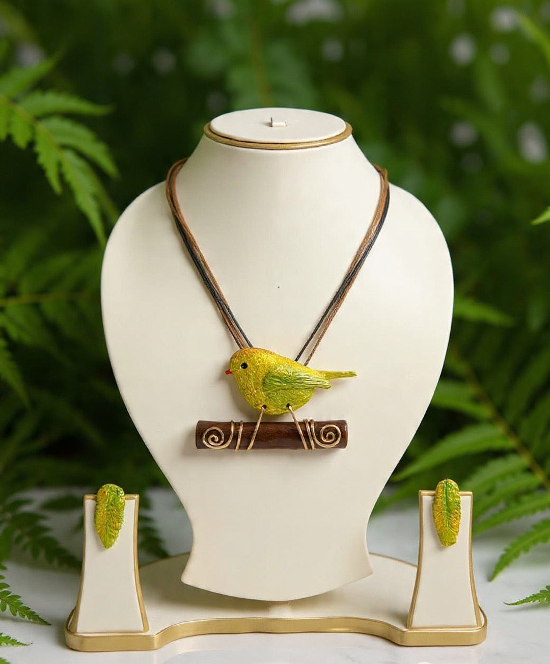 Pranshi Clay Necklace & Earring set