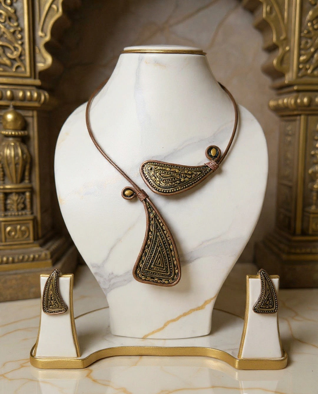 Camilla Clay Necklace & Earring set