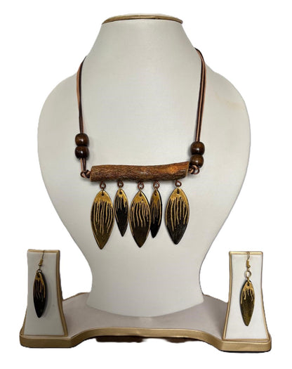 Dhruvi Clay Necklace & Earring set