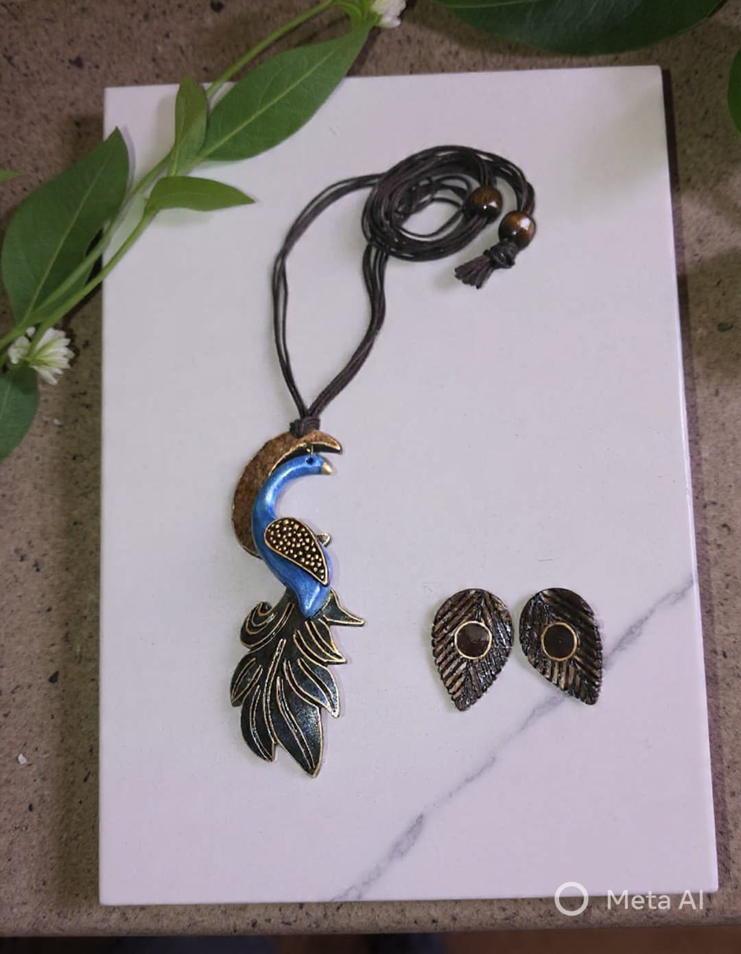 Shreenika Clay Necklace & Earring set