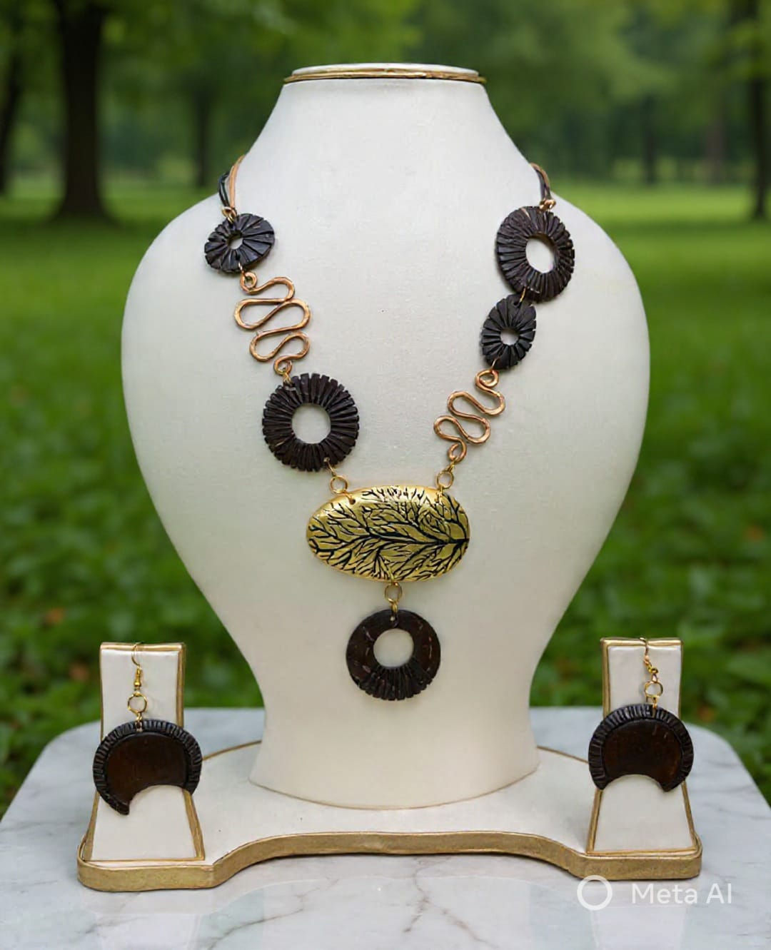 Jiyanshi Clay Necklace & Earring set