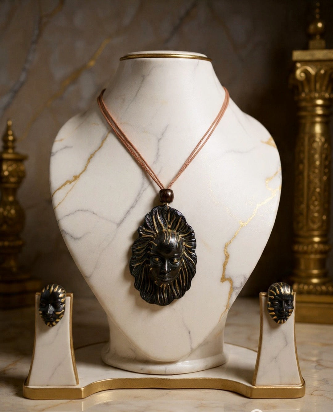 Mokshita Clay Necklace & Earring set