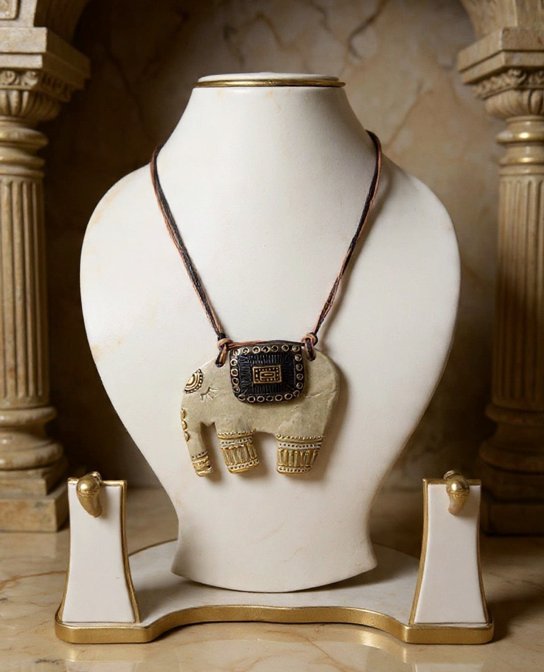 Keyara Clay Necklace & Earring set