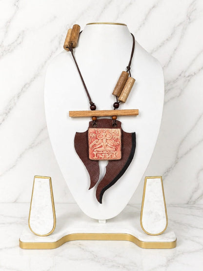Ila Harappan Motif Ceramic Necklace