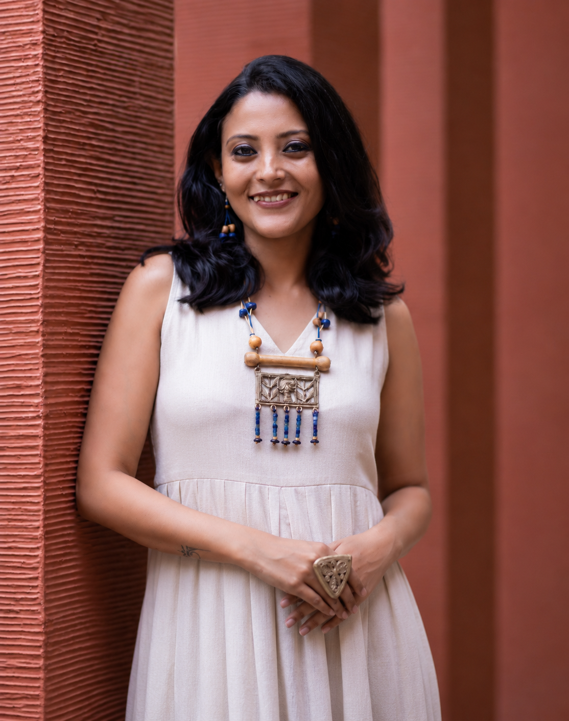 Bhuvana Dokra Necklace & Earrings set