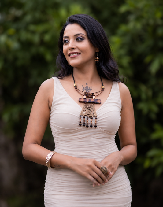 Prathvee Dokra Necklace & Earrings set