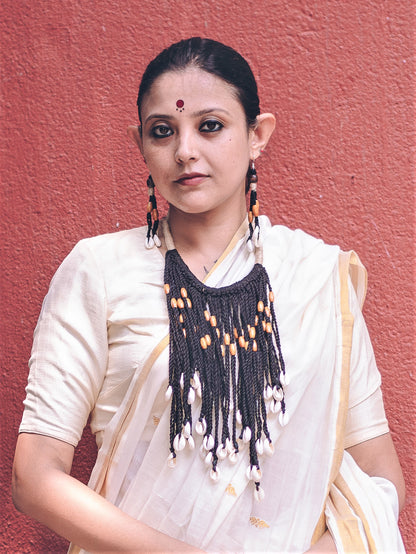 Abhijiti Fabric Necklace & Earrings set