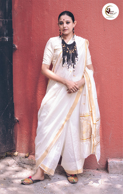 Abhijiti Fabric Necklace & Earrings set