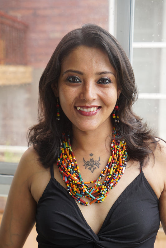 Julie Naga Tribal Necklace & Earrings  set