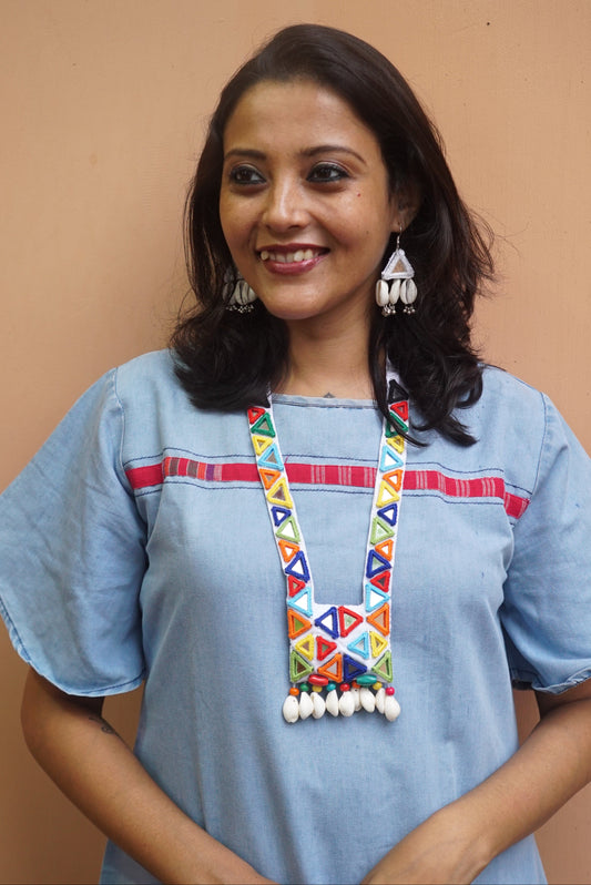 Chandrani Mirror work Necklace & Earrings set