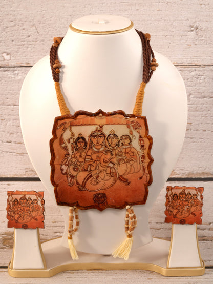 Priya Clay Necklace & Earring set