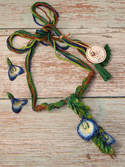 Aparajita Clay Necklace & Earring set