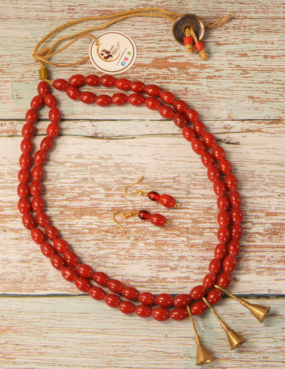 Jane Naga Tribal Necklace & Earrings  set