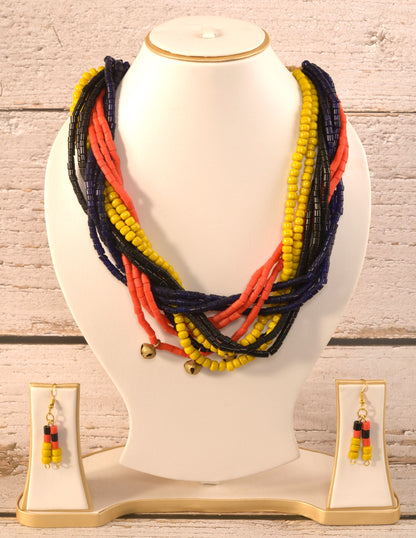 Gloria Naga Tribal Necklace & Earrings  set
