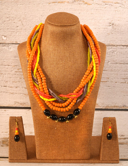 Renee Naga Tribal Necklace & Earrings  set