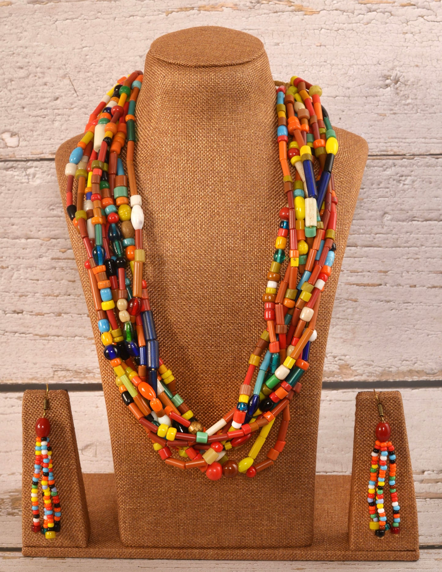 Jessie Naga Tribal Necklace & Earrings  set