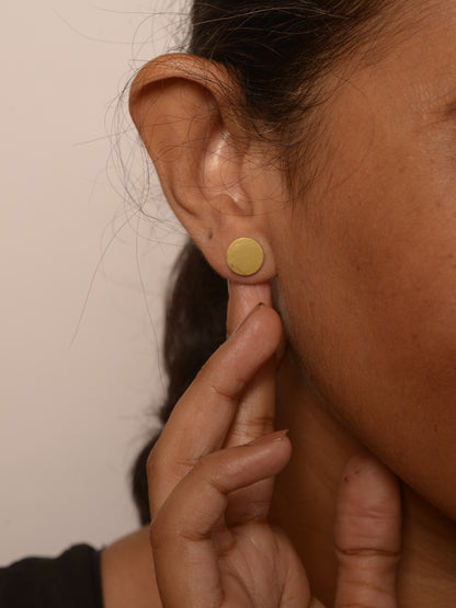 Diya Brass Earrings