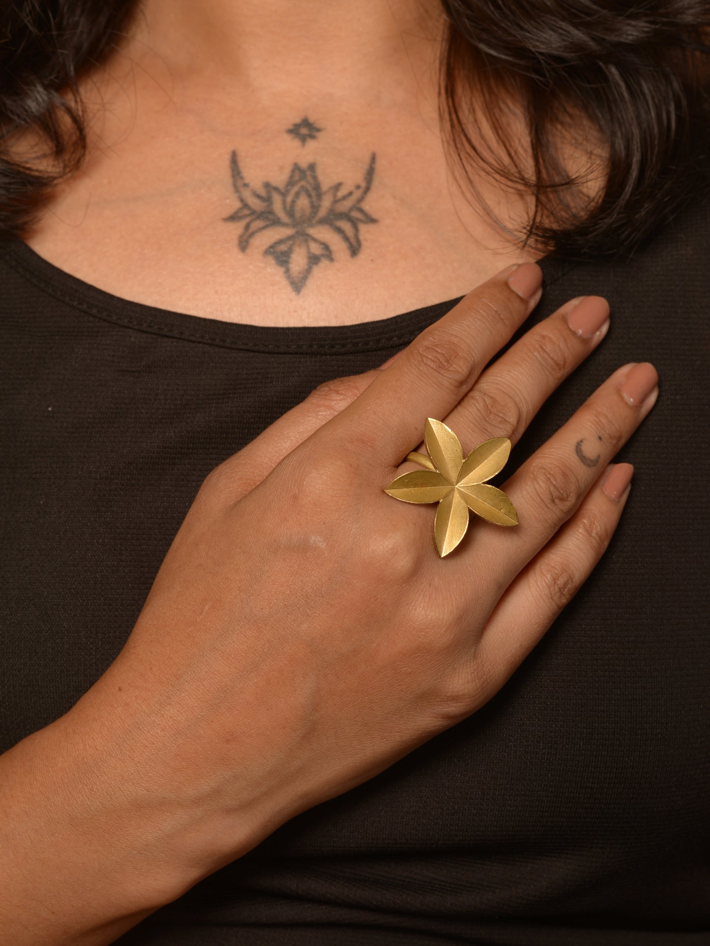 Hiya Brass Finger Ring
