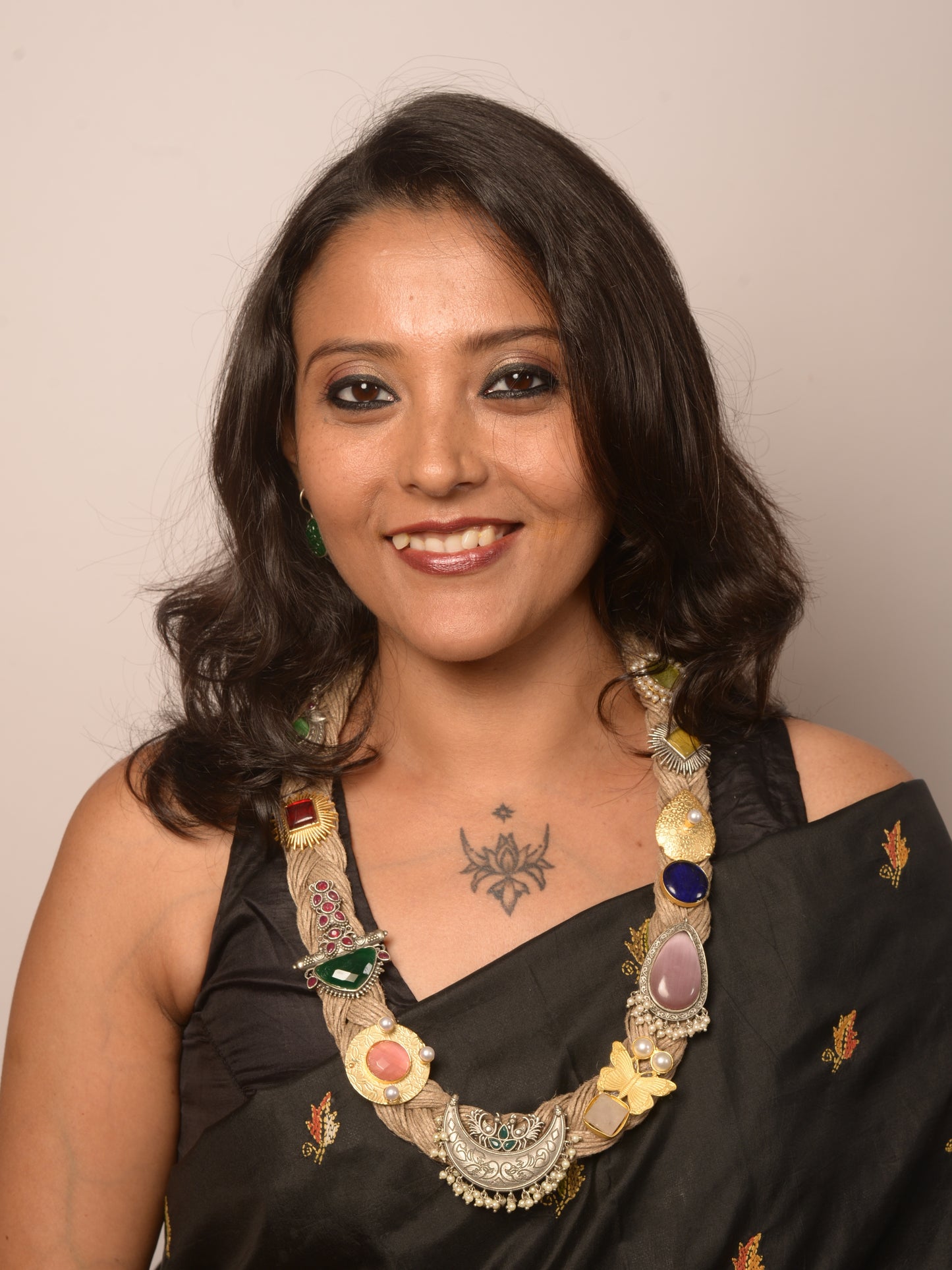 Agrima Jute Ornamental Necklace & Earrings set