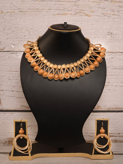 Amala Jute Necklace & Earrings set