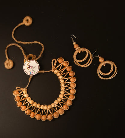 Amala Jute Necklace & Earrings set