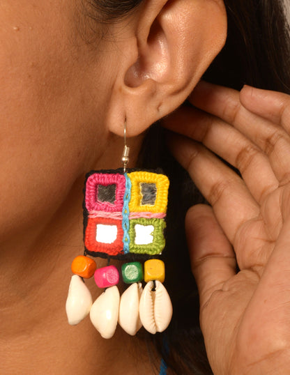 Banani Mirror work Necklace & Earrings set
